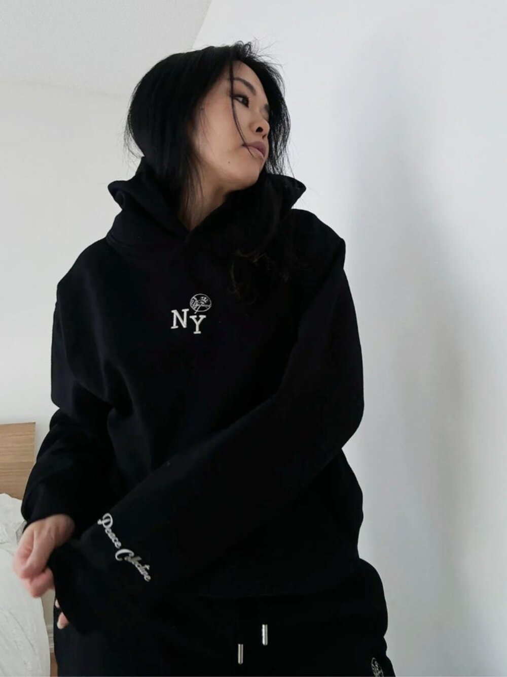 Peace Collective NY Yankees Heavyweight Hoodie NWT | SOLD OUT | MLB | Black